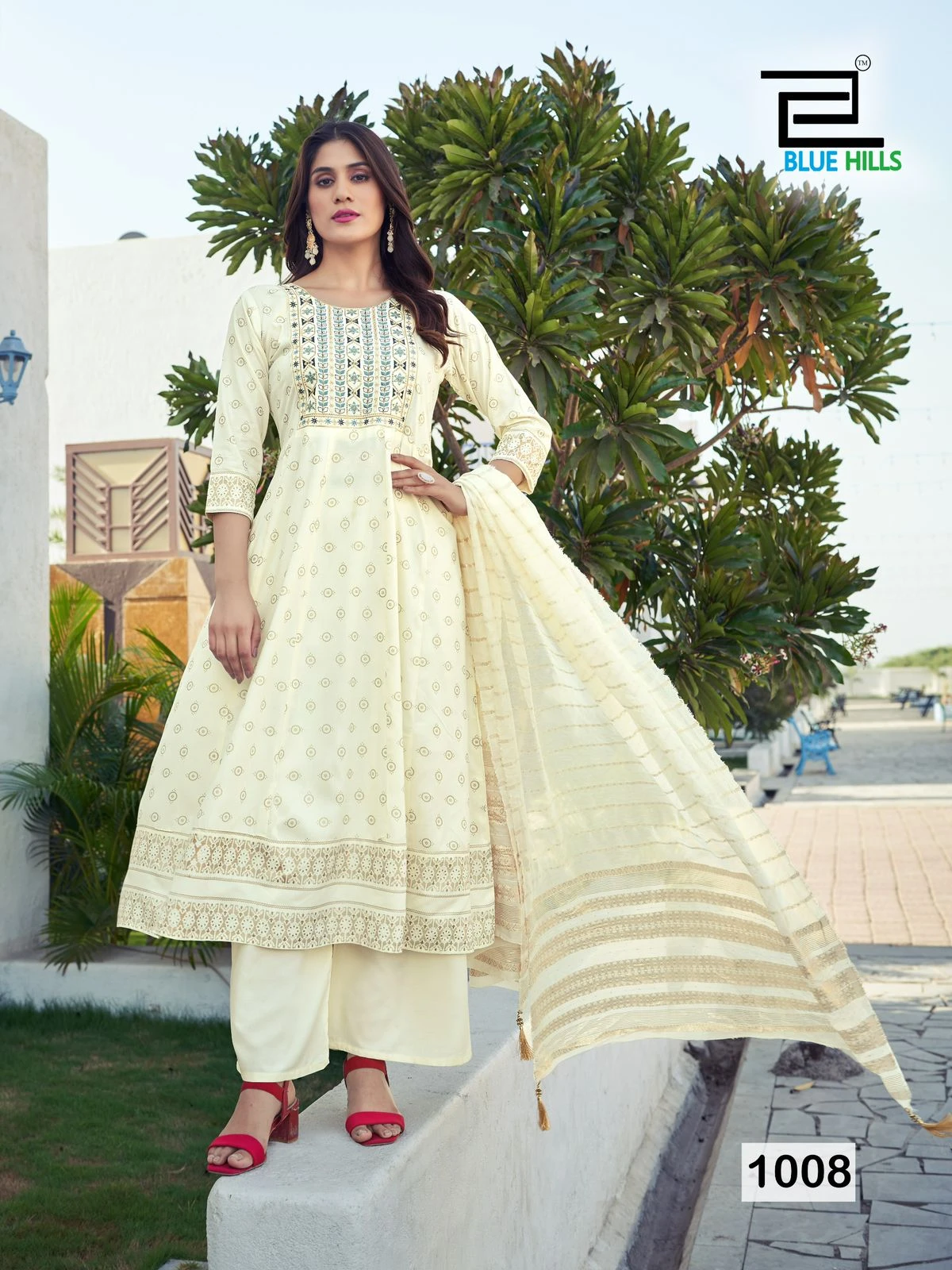Blue Hills Muskan Rayon 14Kg Wholesale Readymade Salwar Suit Catalog — Wholesale Salwar Suits, Blue Hills wholesale from Surat - Gallery Image 8